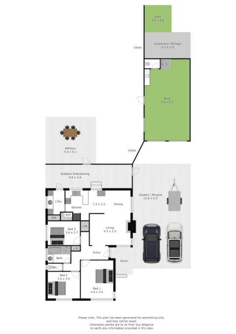 22 Croyland Street, Wodonga, VIC, 3690 - Floorplan 1