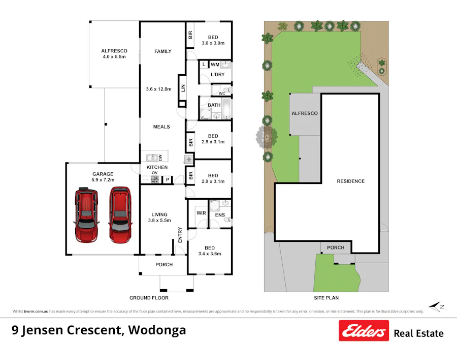 9 Jensen Crescent, Wodonga, VIC, 3690 - Floorplan 1