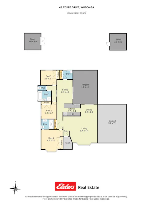 45 Azure Drive, Wodonga, VIC, 3690 - Floorplan 1