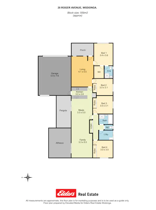 28 Rogers Avenue, Wodonga, VIC, 3690 - Floorplan 1