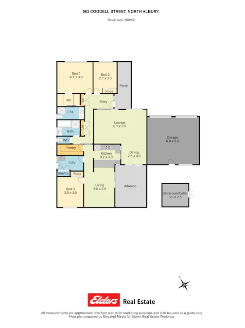 563 Cogdell Street, North Albury, NSW, 2640 - Floorplan 1