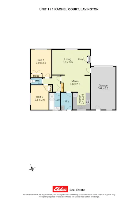1 & 2/1 Rachel Court, Lavington, NSW, 2641 - Floorplan 1