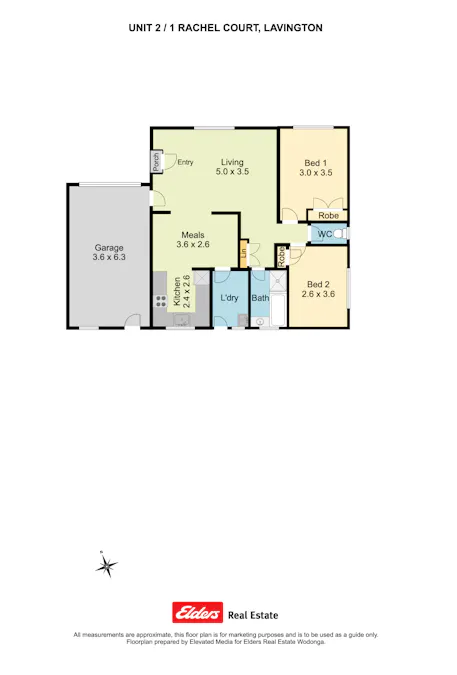 1 & 2/1 Rachel Court, Lavington, NSW, 2641 - Floorplan 2