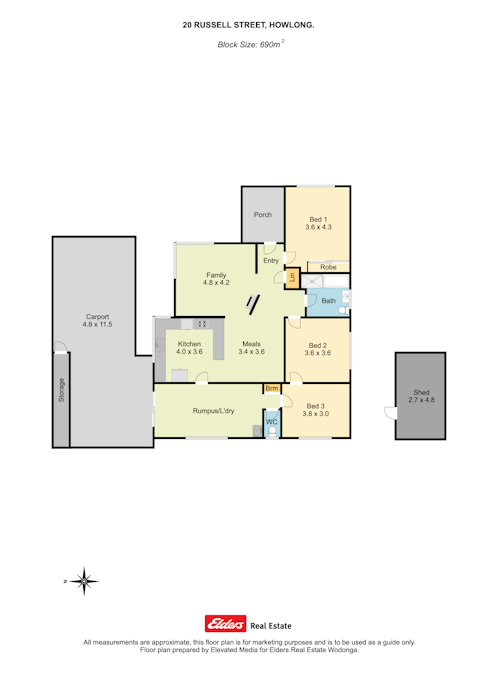 20 Russell Street, Howlong, NSW, 2643 - Floorplan 1