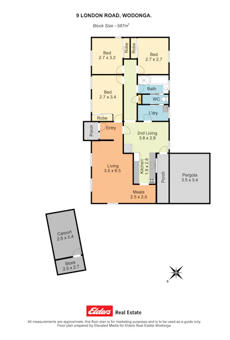 9 London Road, Wodonga, VIC, 3690 - Floorplan 1