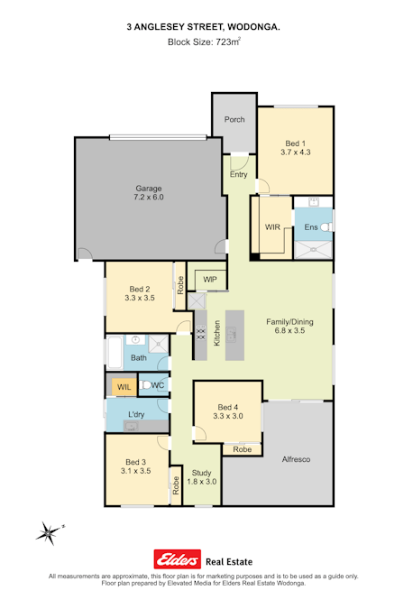 8 Anglesey Street, Wodonga, VIC, 3690 - Floorplan 1