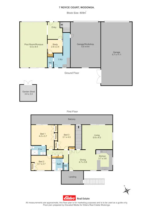 7  Royce Court, Wodonga, VIC, 3690 - Floorplan 1