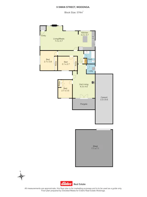 9 Swan Street, Wodonga, VIC, 3690 - Floorplan 1