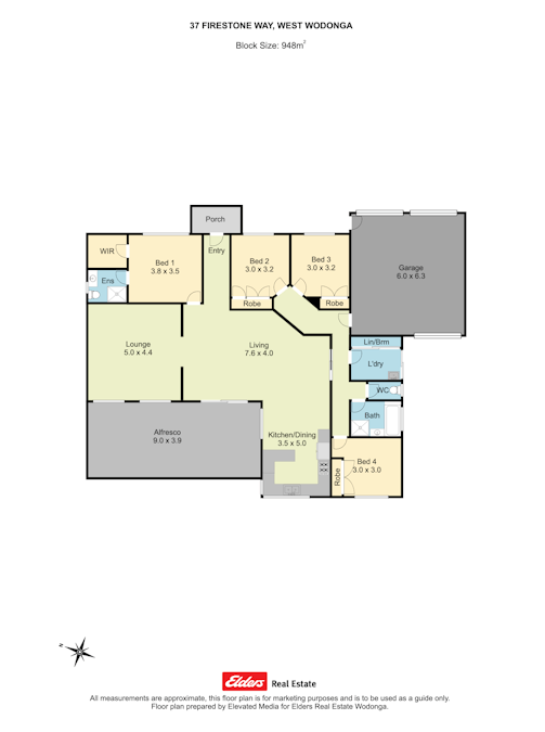 37 Firestone Way, Wodonga, VIC, 3690 - Floorplan 1