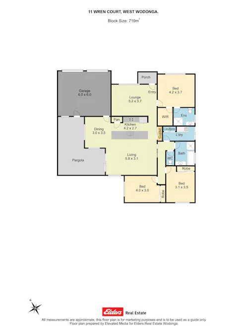 11 Wren Court, Wodonga, VIC, 3690 - Floorplan 1