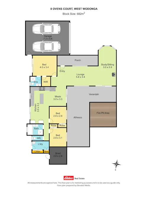 8 Ovens Court, Wodonga, VIC, 3690 - Floorplan 1