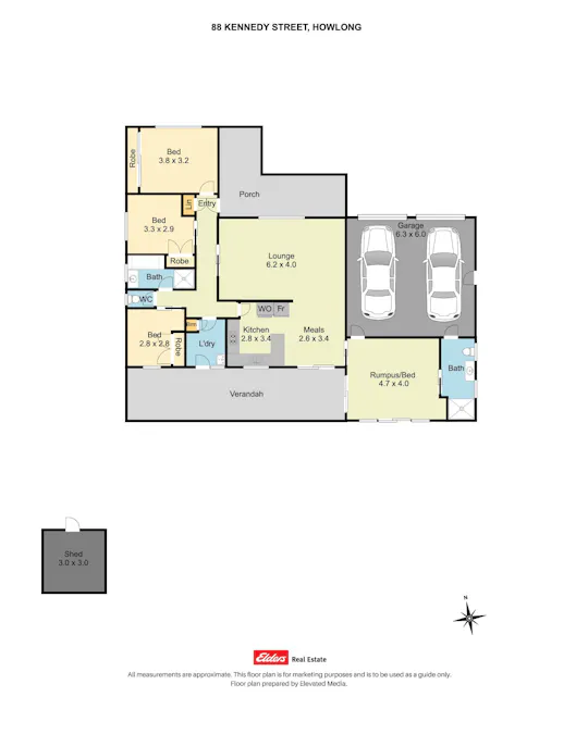 88 Kennedy Street, Howlong, NSW, 2643 - Floorplan 1