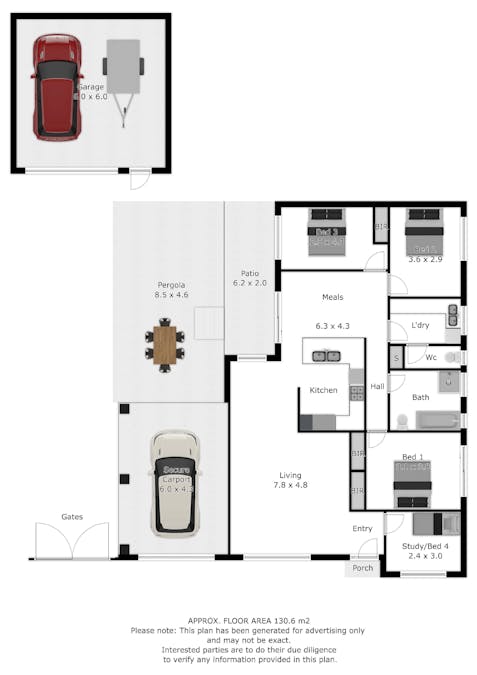 2 Bruce Street, Wodonga, VIC, 3690 - Floorplan 1