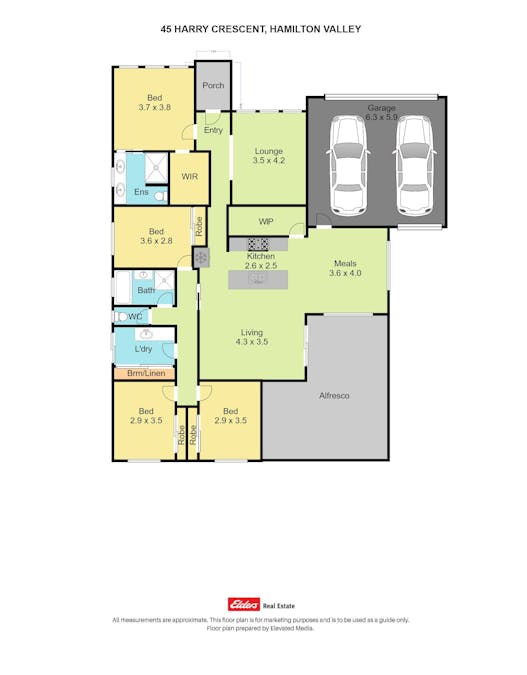 45 Harry Crescent, Hamilton Valley, NSW, 2641 - Floorplan 1