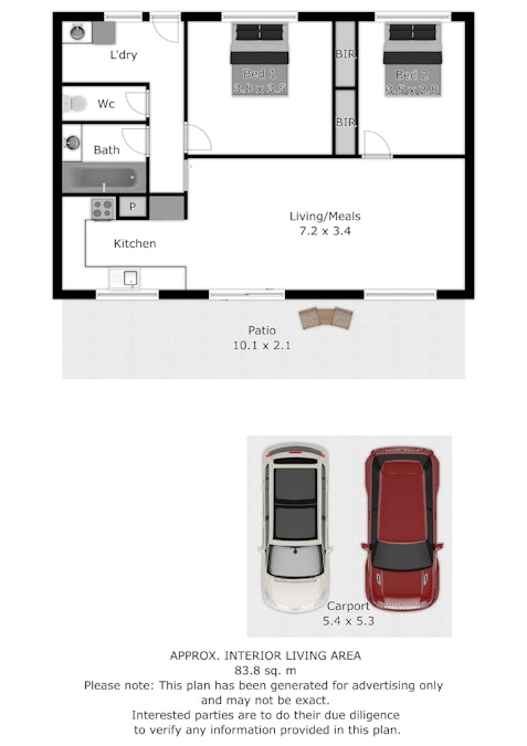 2/14 Mcewen Crescent, Wodonga, VIC, 3690 - Floorplan 1