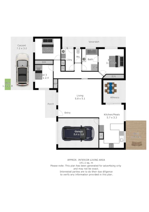 2/17 Prosper Court, Wodonga, VIC, 3690 - Floorplan 1
