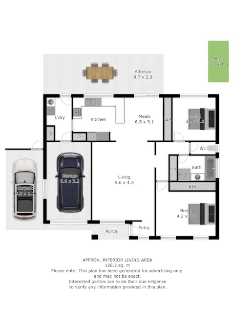 2/496 Kemp Street, Lavington, NSW, 2641 - Floorplan 1