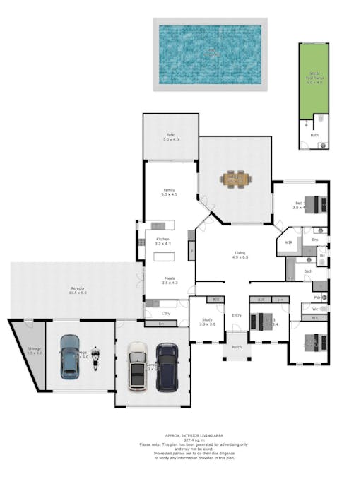 4 Stableford Place, Wodonga, VIC, 3690 - Floorplan 1