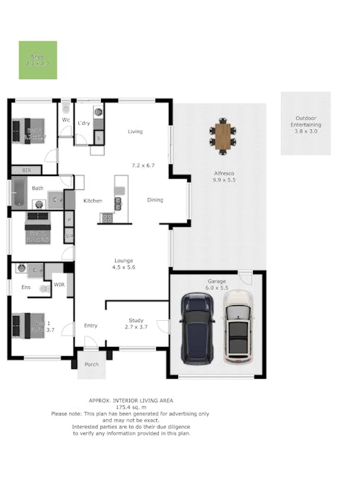 8 Wills Court, Thurgoona, NSW, 2640 - Floorplan 1