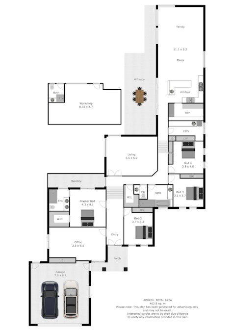 21 Stableford Place, West Wodonga, VIC, 3690 - Floorplan 1