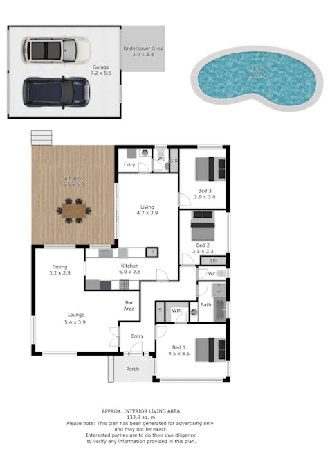 2 Carlisle Crescent, Wodonga, VIC, 3690 - Floorplan 1