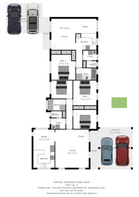 1 & 2/73 Emerald Avenue, Wodonga, VIC, 3690 - Floorplan 1