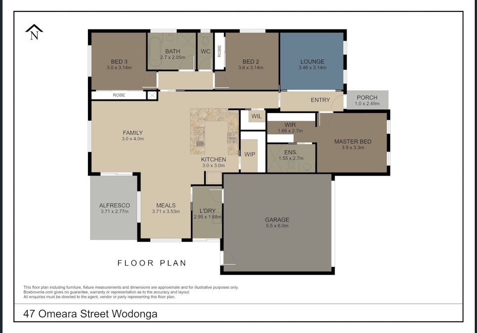 47 O'meara Street, Wodonga, VIC, 3690 - Floorplan 1