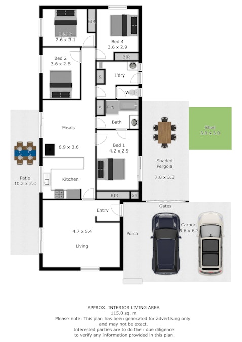 3 Alti Place, Springdale Heights, NSW, 2641 - Floorplan 1