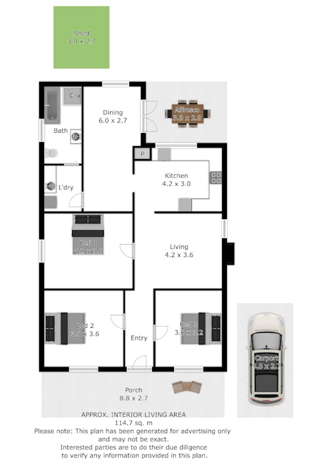 9 Fraser Street, Culcairn, NSW, 2660 - Floorplan 1