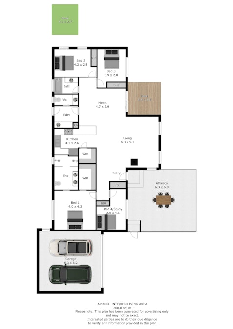 28 Wilkinson Drive, West Wodonga, VIC, 3690 - Floorplan 1