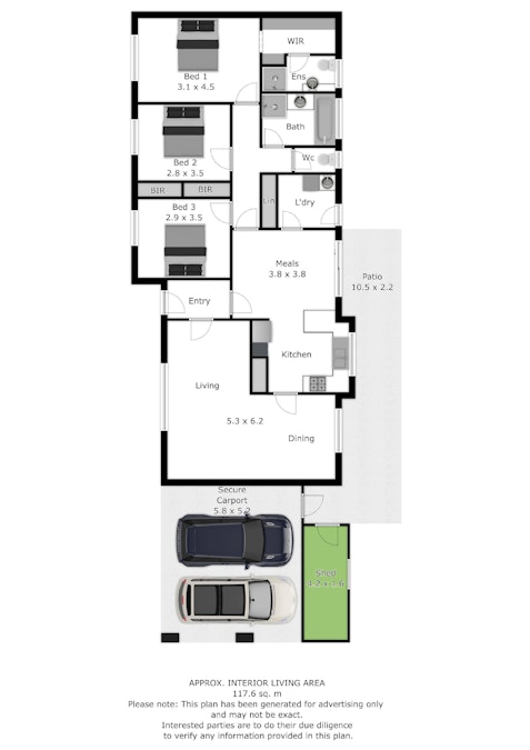 5/16 Saville Avenue, Lavington, NSW, 2641 - Floorplan 1