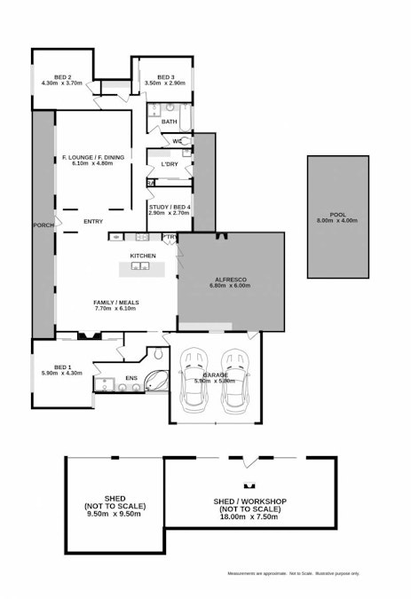 13 Lambourn Drive, West Wodonga, VIC, 3690 - Floorplan 1