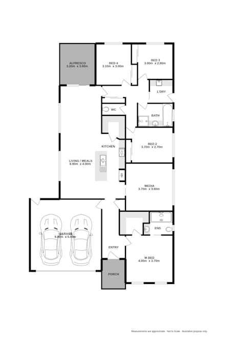 60 Cuthbert Street, Killara, VIC, 3691 - Floorplan 1