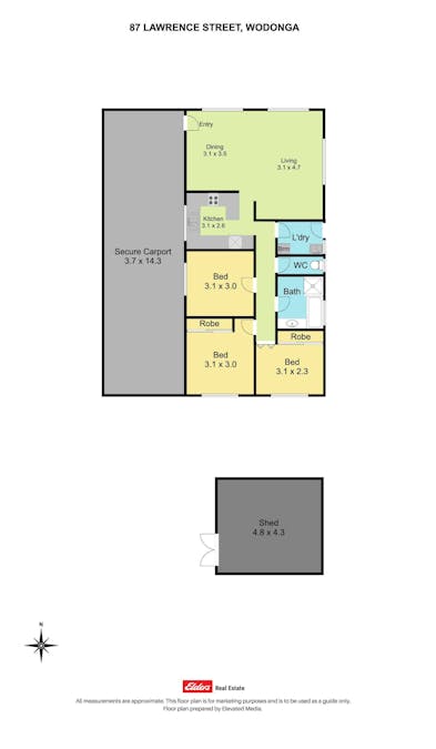 87 Lawrence Street, Wodonga, VIC, 3690 - Floorplan 1