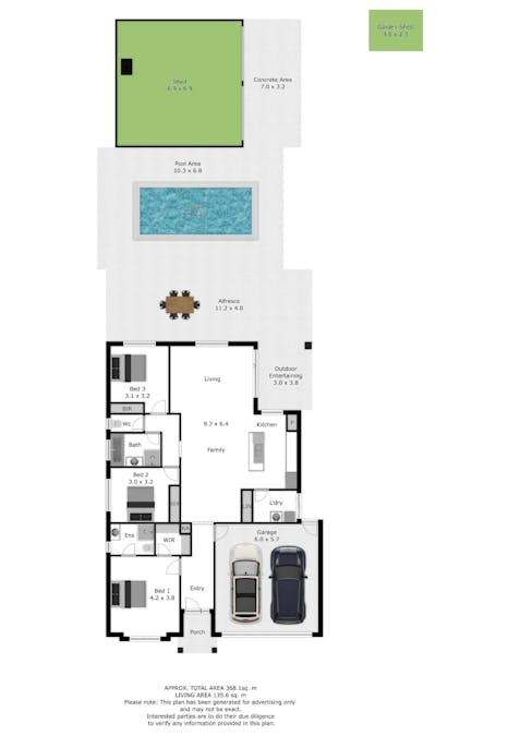 17 Tower Place, Rutherglen, VIC, 3685 - Floorplan 1