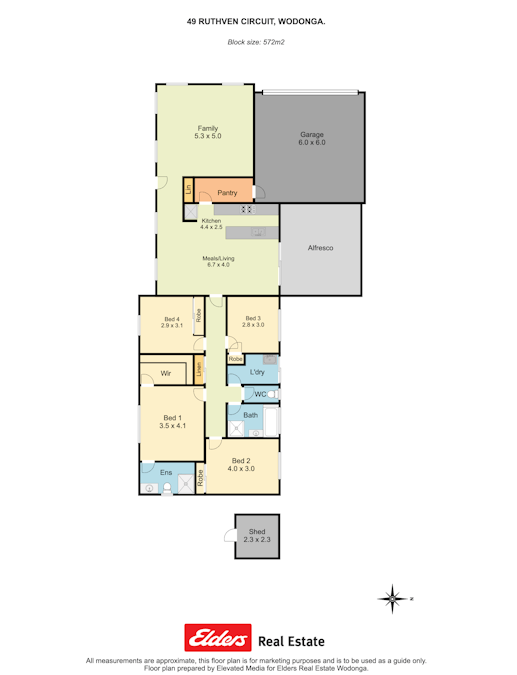 49 Ruthven Circuit, Wodonga, VIC, 3690 - Floorplan 1