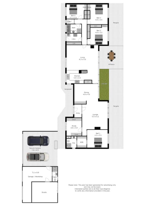 2 Jakary Court, Wodonga, VIC, 3690 - Floorplan 1