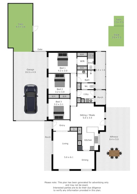 70 Chapple Street, Wodonga, VIC, 3690 - Floorplan 1