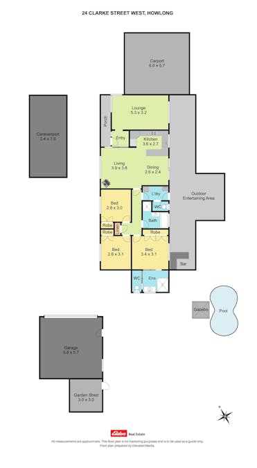 24 Clarke Street, Howlong, NSW, 2643 - Floorplan 1
