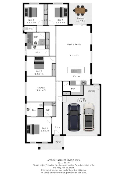 14 National Court, West Wodonga, VIC, 3690 - Floorplan 1