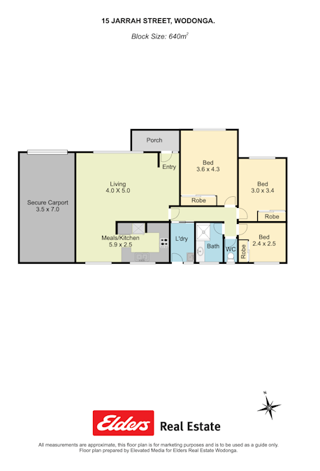 15 Jarrah Street, Wodonga, VIC, 3690 - Floorplan 1