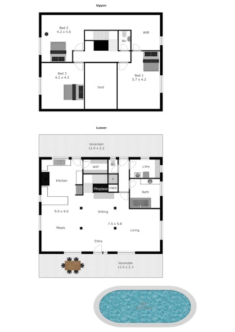 17 Grasshopper Lane, Sandy Creek, VIC, 3695 - Floorplan 1
