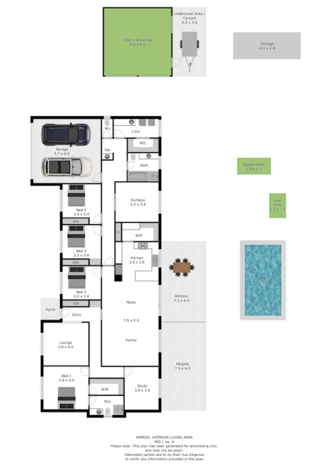 54 Mulgrave Road, Jindera, NSW, 2642 - Floorplan 1