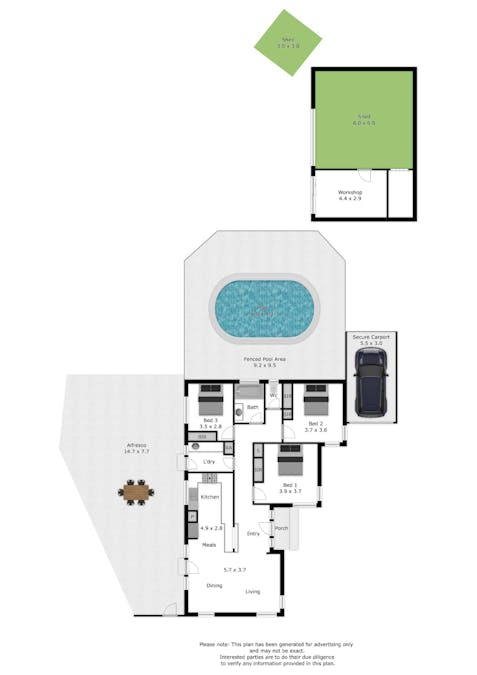 366 Sutherland Street, Lavington, NSW, 2641 - Floorplan 1