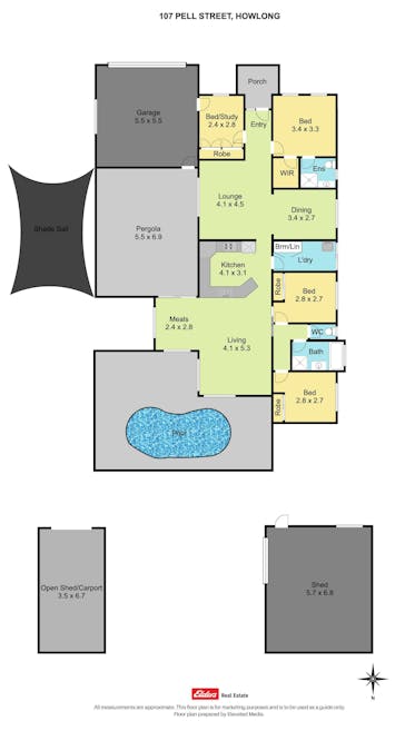 107 Pell Street, Howlong, NSW, 2643 - Floorplan 1