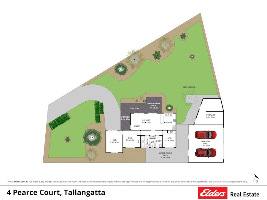 4 Pearce Court, Tallangatta, VIC, 3700 - Floorplan 1