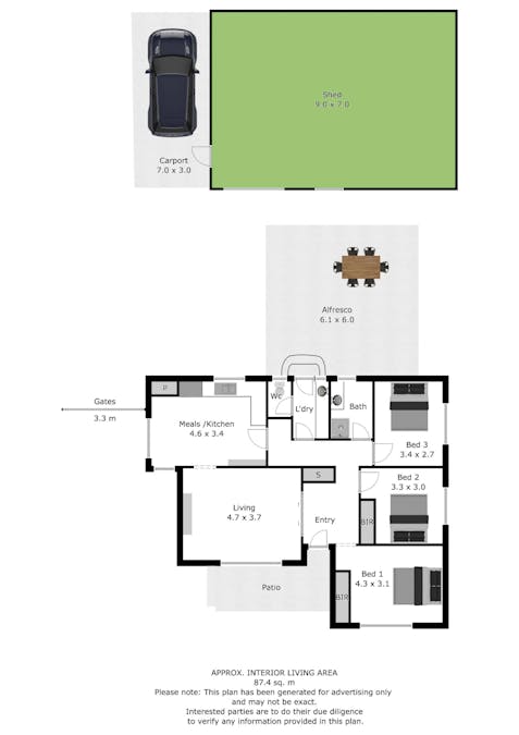 496 Parnall Street, Lavington, NSW, 2641 - Floorplan 1