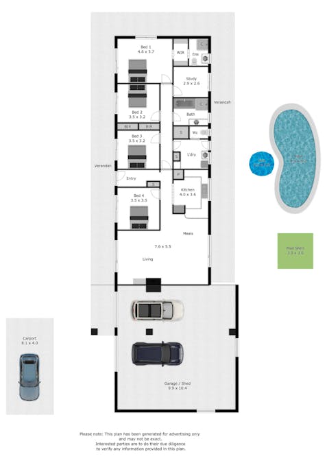 472 Splitters Creek Road, Splitters Creek, NSW, 2640 - Floorplan 1