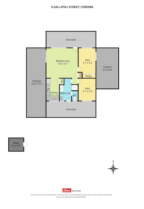 9 Gallipoli Street, Corowa, NSW, 2646 - Floorplan 1