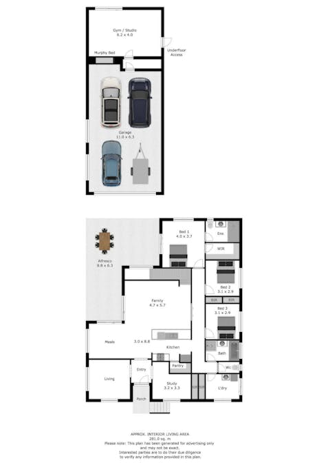 48C Avondale Drive, Wodonga, VIC, 3690 - Floorplan 1